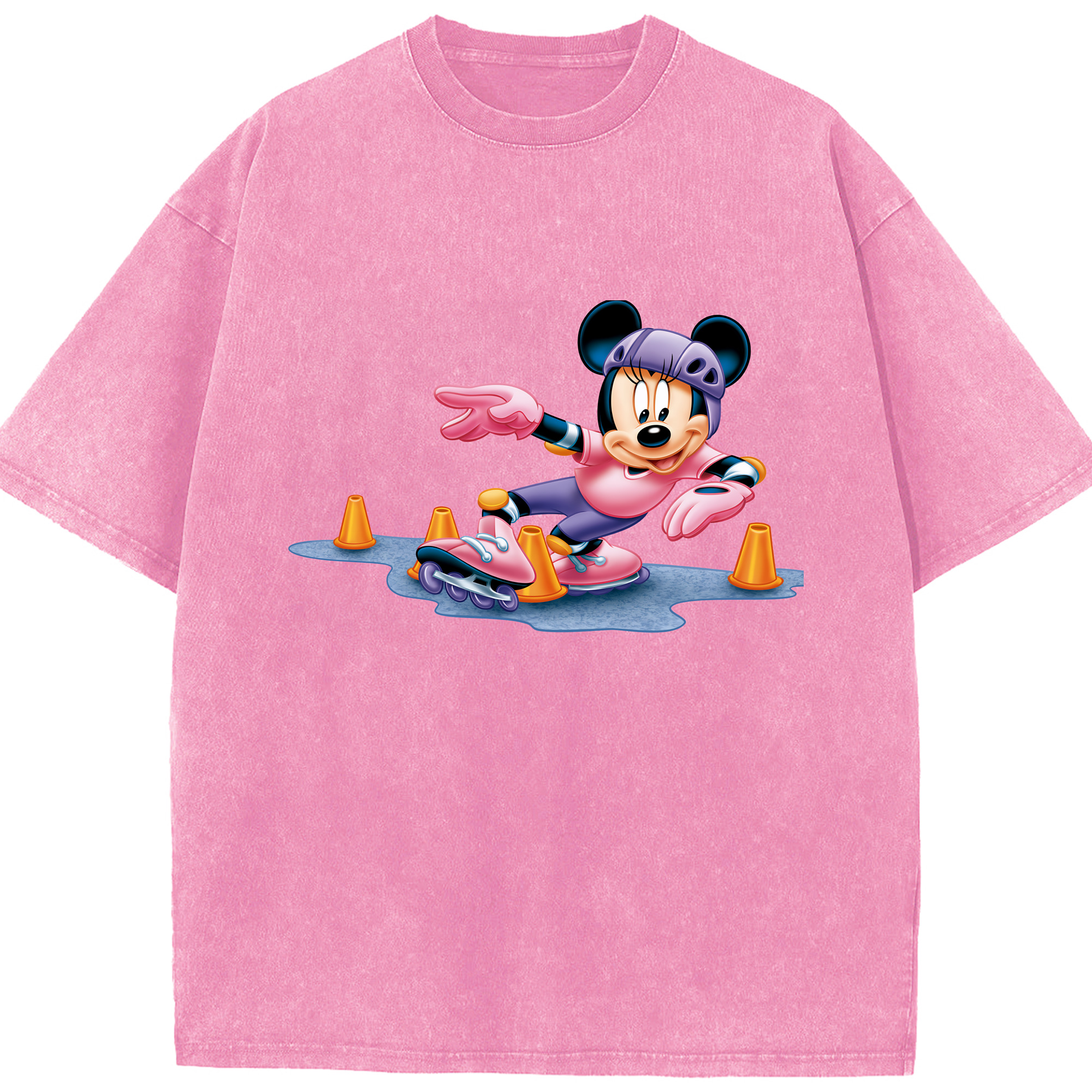 （画像用） ミッキーマウス Mickey Mouse 綿100% ヴィンテージ風 半袖Tシャツ（フロントプリント）